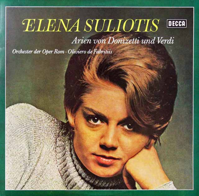 スリオティスのヴェルディ、ドニゼッティ/オペラアリア集　独DECCA　3517　LP レコード