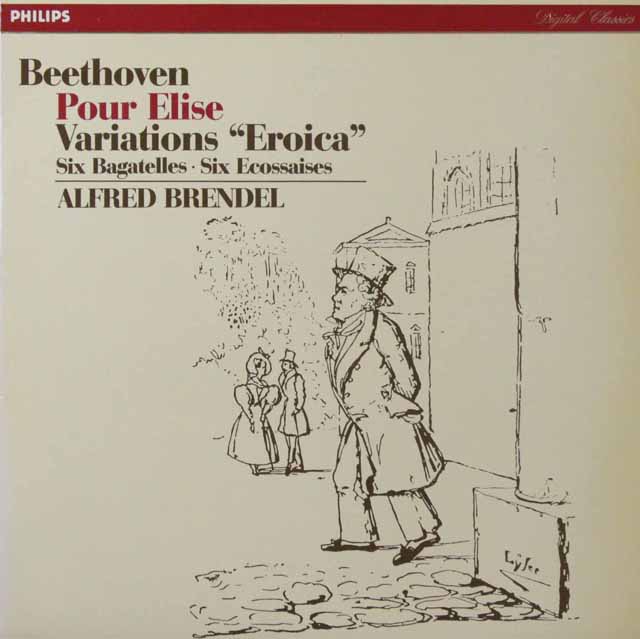 ブレンデルのベート-ヴェン/エロイカ変奏曲ほか　仏PHILIPS　3517　LP レコード