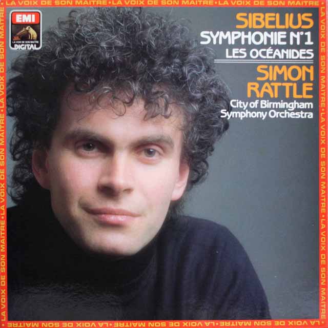 ラトルのシベリウス/交響曲第1番ほか　仏VSM（EMI）　3813　LP レコード