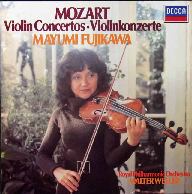 藤川&ウェラーのモーツァルト/ヴァイオリン協奏曲集　蘭DECCA　3298　LP レコード