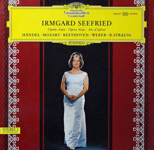 【独最初期盤】ゼーフリートのオペラアリア集　独DGG　3518　LP レコード