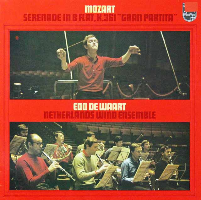 ワールトのモーツァルト/セレナード第10番「グラン・パルティータ」　蘭PHILIPS　3298　LP レコード