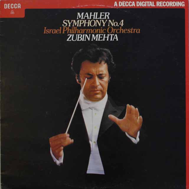 メータのマーラー/交響曲第4番　英DECCA　3693　LP レコード
