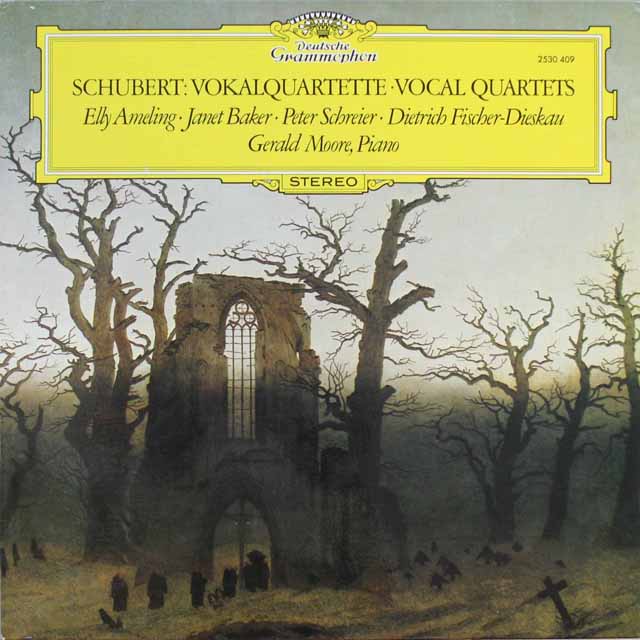 アメリング、ディースカウらのシューベルト/四重唱曲集　独DGG　3615　LP レコード