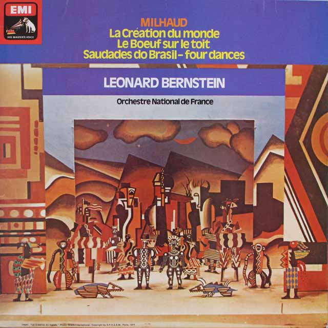 バーンスタインのミヨー/「世界の創造」ほか　英EMI　3615　LP レコード
