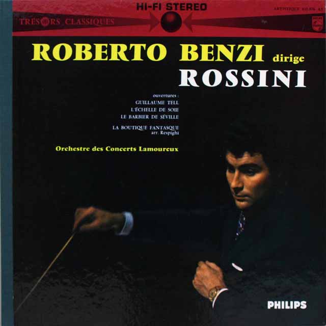 ベンツィのロッシーニ/管弦楽曲集　仏PHILIPS　3314　LP レコード
