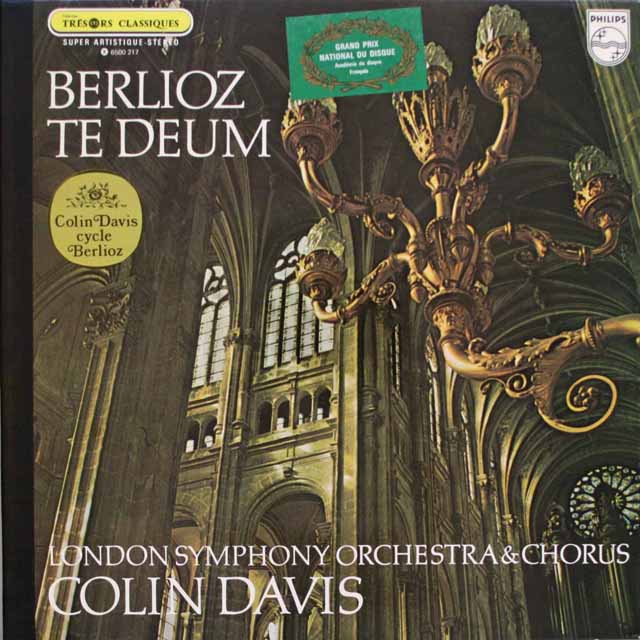 デイヴィスのベルリオーズ/「テ・デウム」　仏PHILIPS　3314　LP レコード