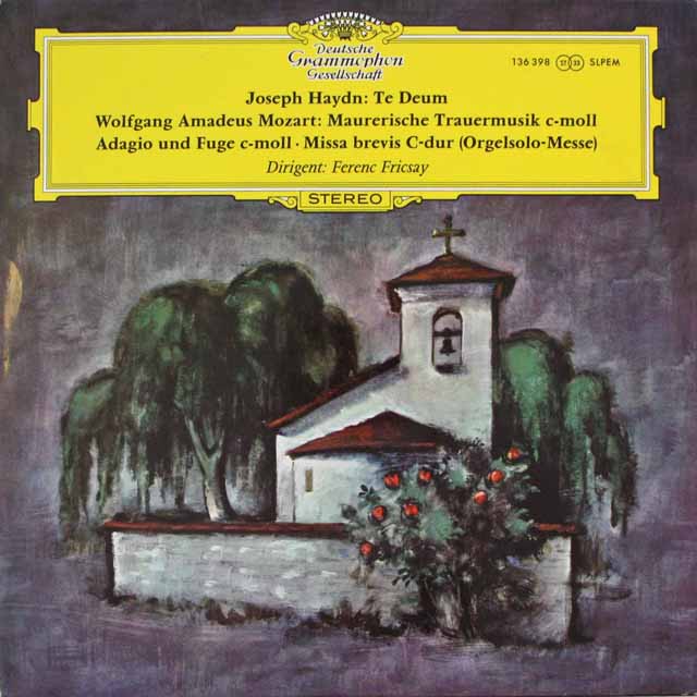 フリッチャイのモーツァルト/「オルガン・ミサ」ほか　独DGG　3314　LP レコード