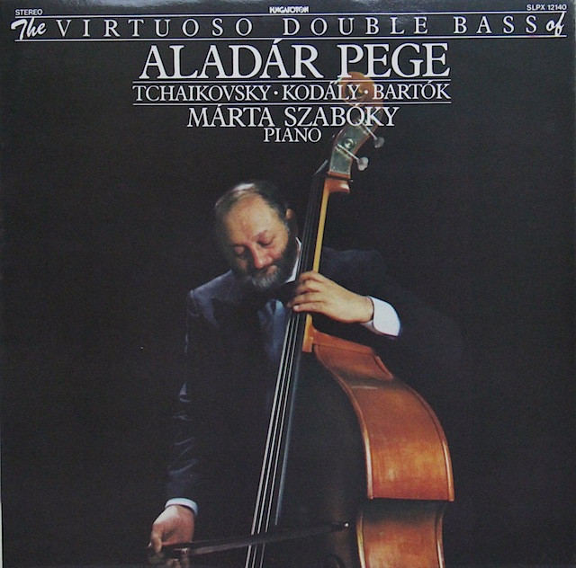 ペゲのコントラバス編曲集（チャイコフスキー、バルトークほか）　ハンガリーHungaroton　3297　LP レコード