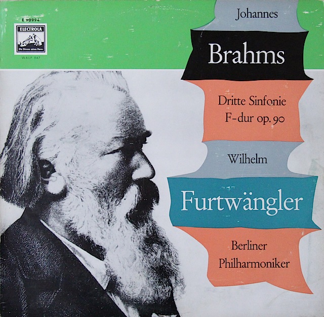 フルトヴェングラーのブラームス/交響曲第3番　独EMI　3520　LP レコード