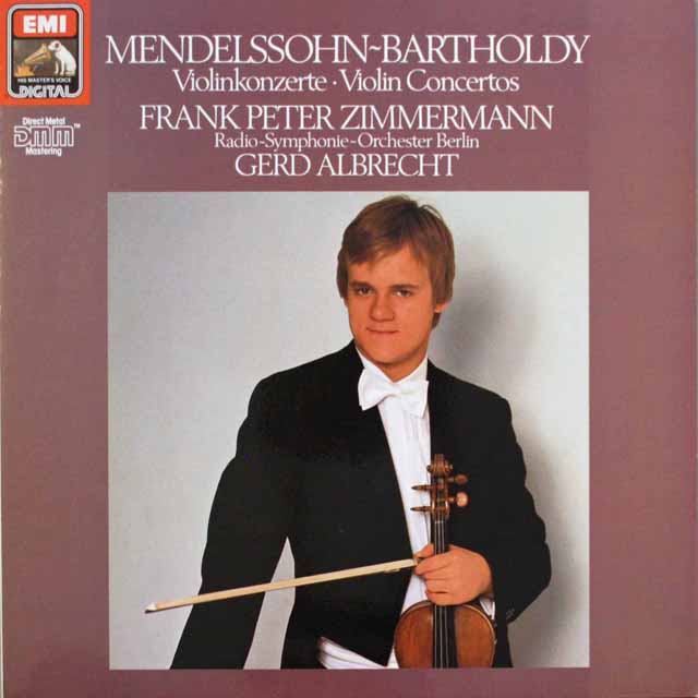 ツインマーマンのメンデルスゾーン/ヴァイオリン協奏曲集 独EMI   2544　LP レコード