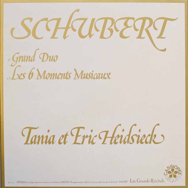 ハイドシェックのシューベルト/「楽興のとき」ほか　仏CASSIOPEE　3693　LP レコード