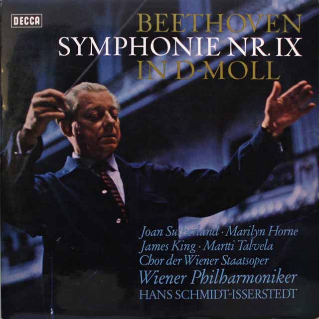 イッセルシュテットのベートーヴェン/交響曲第9番　独DECCA　3313　LP レコード