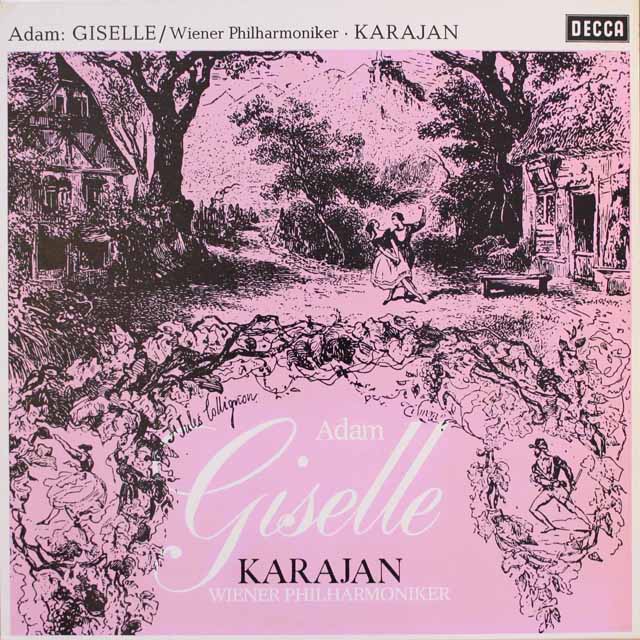 カラヤンのアダン/「ジゼル」　独DECCA　3693　LP レコード