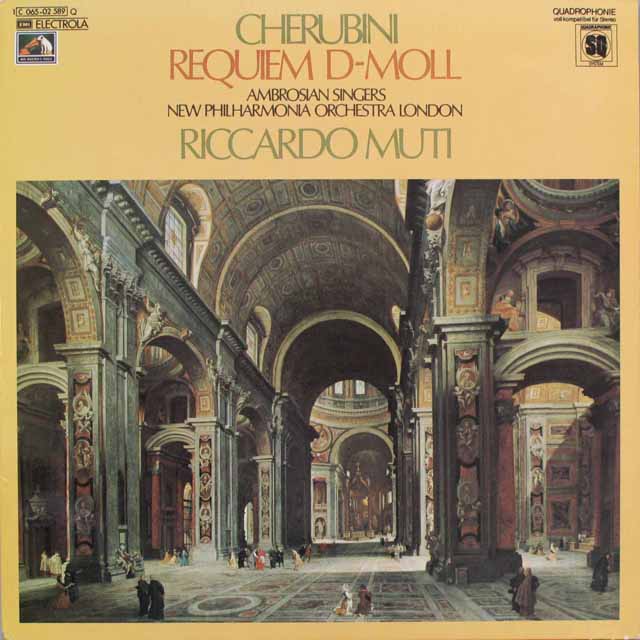 ムーティのケルビーニ/レクイエム ニ短調　独EMI　3692　LP レコード