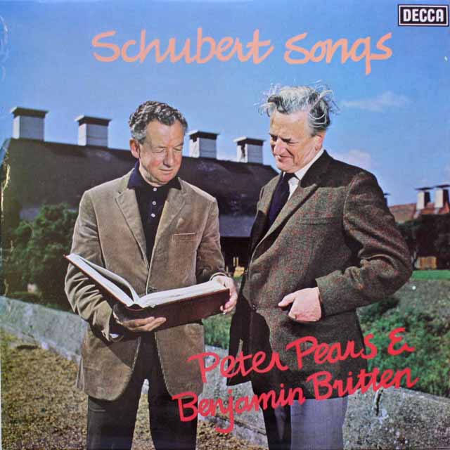 【オリジナル盤】　ピアーズ、ブリテンのシューベルト/歌曲集　英DECCA　3317　LP レコード
