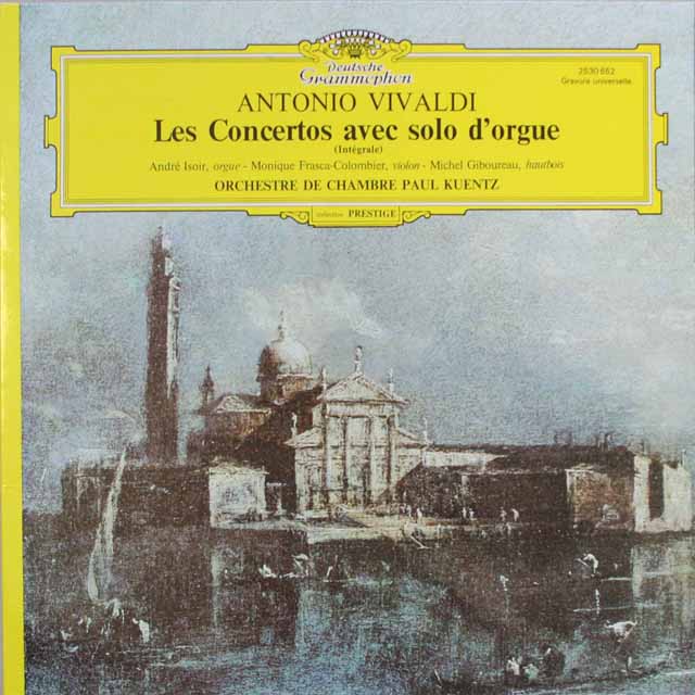 ケンツのヴィヴァルディ/オルガンを伴う協奏曲集　仏DGG　3317　LP レコード