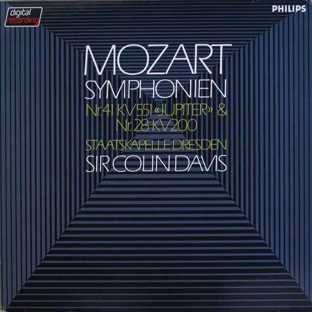 デイヴィスのモーツァルト/交響曲第41番「ジュピター」、第28番　蘭PHILIPS　3692　LP レコード