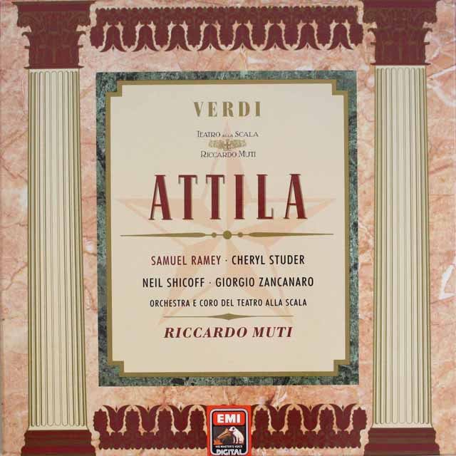 ムーティのヴェルディ/「アッティラ」　独EMI　3691　LP レコード