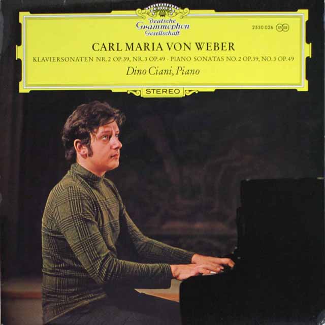 【日本未発売】　チアーニのウェーバー/ピアノソナタ集　独DGG　3689　LP レコード