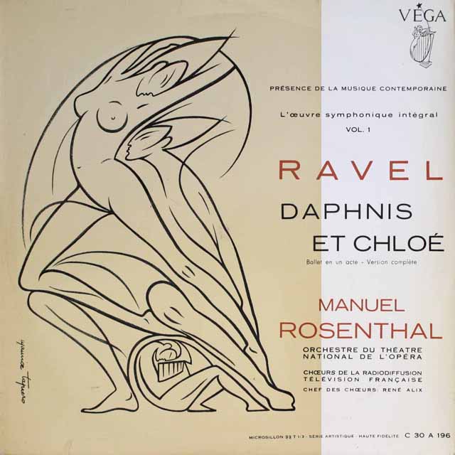 ローゼンタールのラヴェル/「ダフニスとクロエ」　仏VEGA　3326　LP レコード