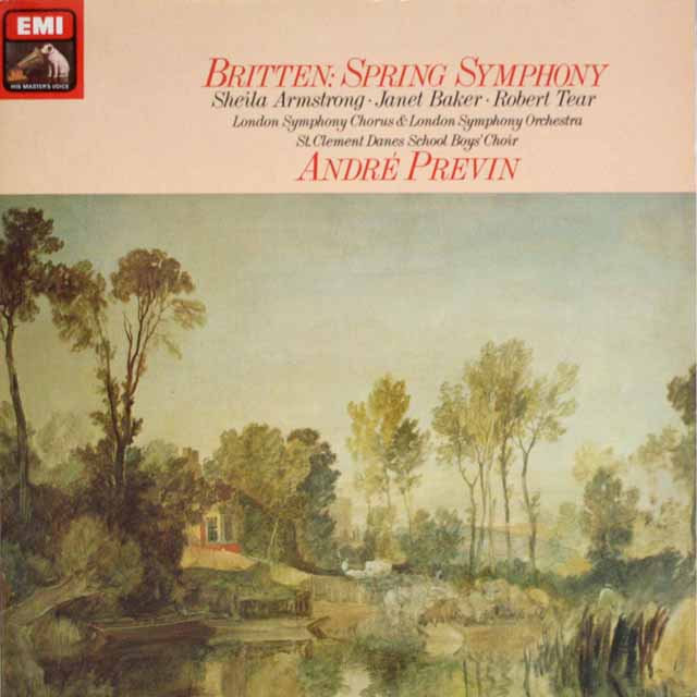 プレヴィンのブリテン/「春の交響曲」　独EMI　3691　LP レコード