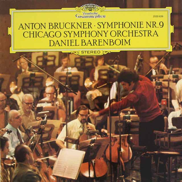 バレンボイムのブルックナー/交響曲第9番　独DGG　3691　LP レコード