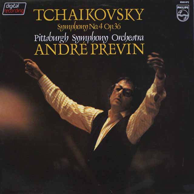 プレヴィンのチャイコフスキー/交響曲第4番　蘭PHILIPS　3689　LP レコード