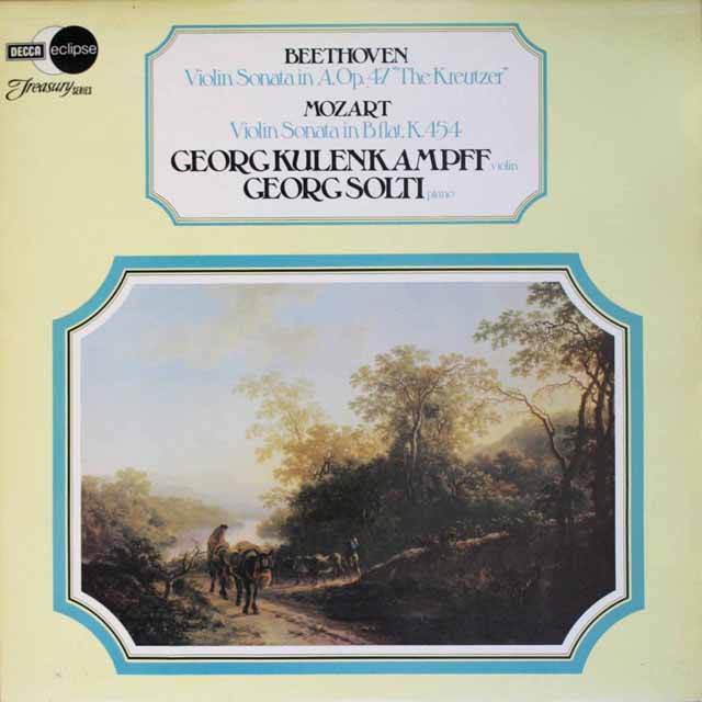 クレーンカンプ&ショルティのヴァイオリンソナタ集　英DECCA　3327　LP レコード