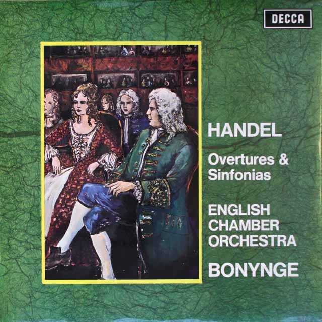 ボニングのヘンデル/序曲とシンフォニア　英DECCA　3689　LP レコード