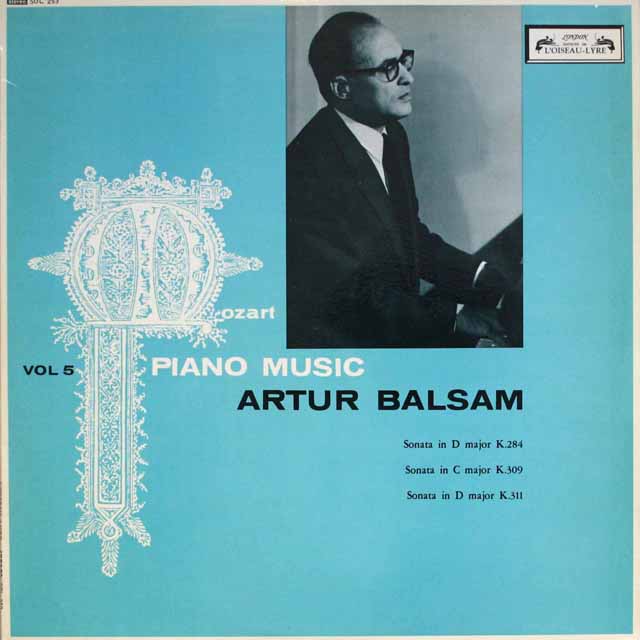 バルサムのモーツァルト/ピアノソナタ集　英L'OISEAU-LYRE/LONDON　3689　LP レコード