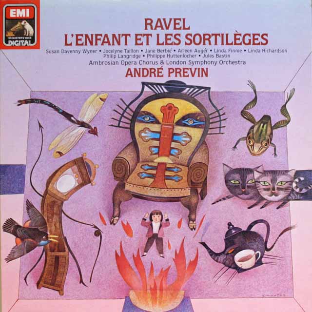プレヴィンのラヴェル/子供と魔法　独EMI　3689　LP レコード