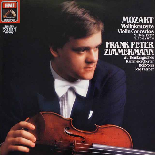 LP レコード ツィンマーマンのモーツァルト/ヴァイオリン協奏曲第1番ほか 独EMI 3327