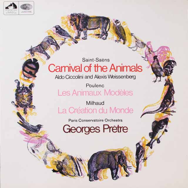 プレートルのサン=サーンス/「動物の謝肉祭」ほか　英EMI　3798　LP レコード