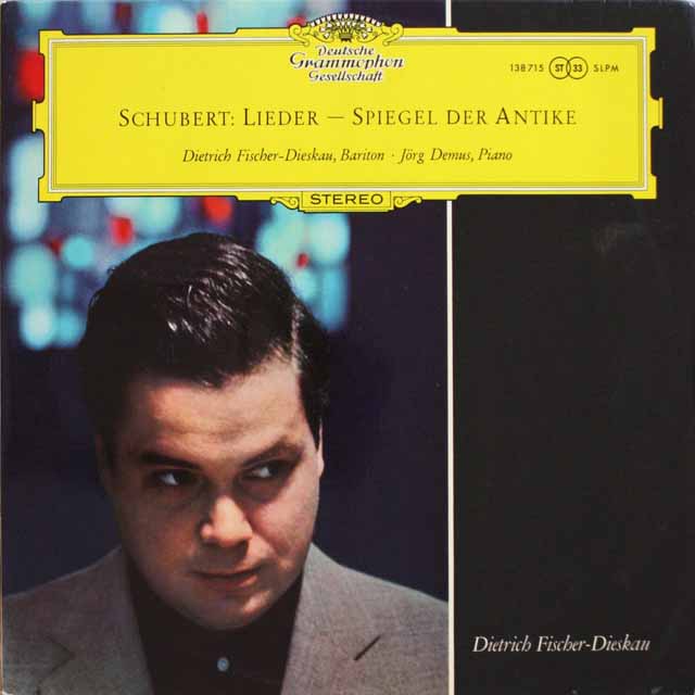 フィッシャー＝ディースカウのシューベルト/古代ギリシャ主題の歌曲集　独DGG　3799　LP レコード