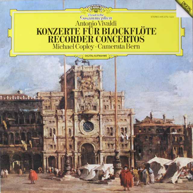カメラータ・ベルンのヴィヴァルディ/リコーダー協奏曲集　独DGG　3799　LP レコード