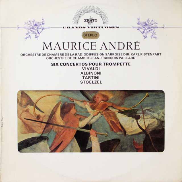 アンドレのトランペット協奏曲集　仏ERATO　3799　LP レコード