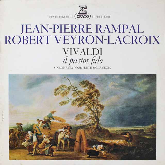 ランパル、ラクロワのソナタ「忠実な羊飼い」　仏ERATO　3331　LP レコード