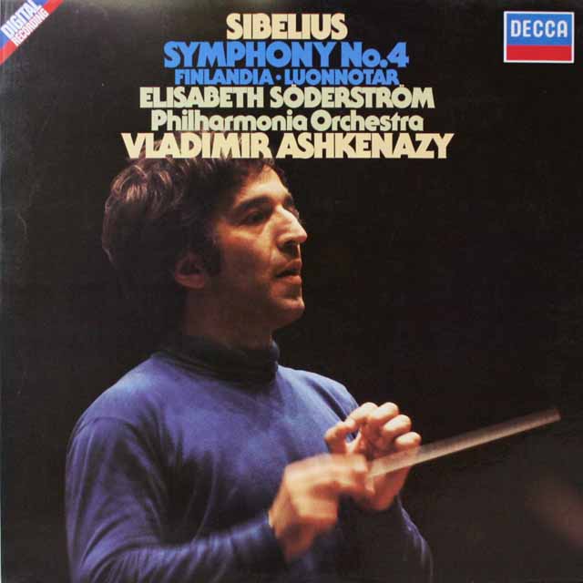 アシュケナージのシベリウス/交響曲第4番　独DECCA　3691　LP レコード