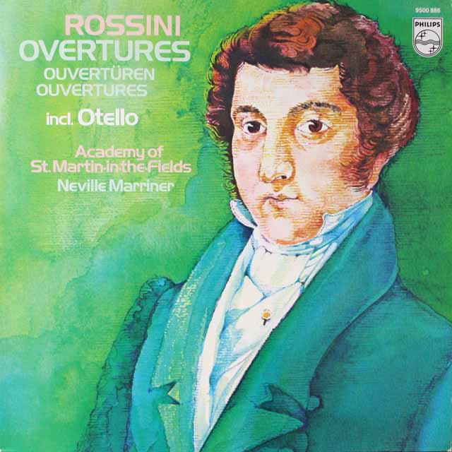 マリナー、アカデミーのロッシーニ/序曲集　蘭PHILIPS　3626　LP レコード