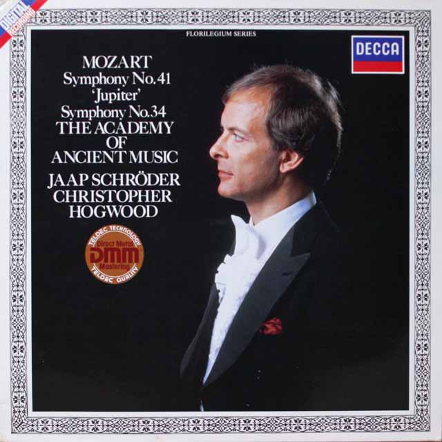 ホグウッドのモーツァルト/交響曲第34、41番「ジュピター」　独DECCA　3627　LP レコード