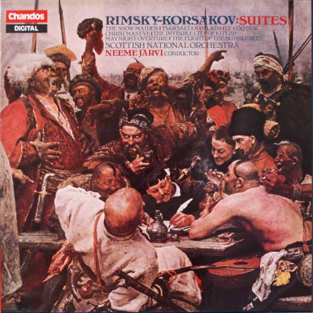 ネーメ・ヤルヴィのリムスキー=コルサコフ/歌劇「5月の夜」序曲ほか　独Chandos　3626　LP レコード
