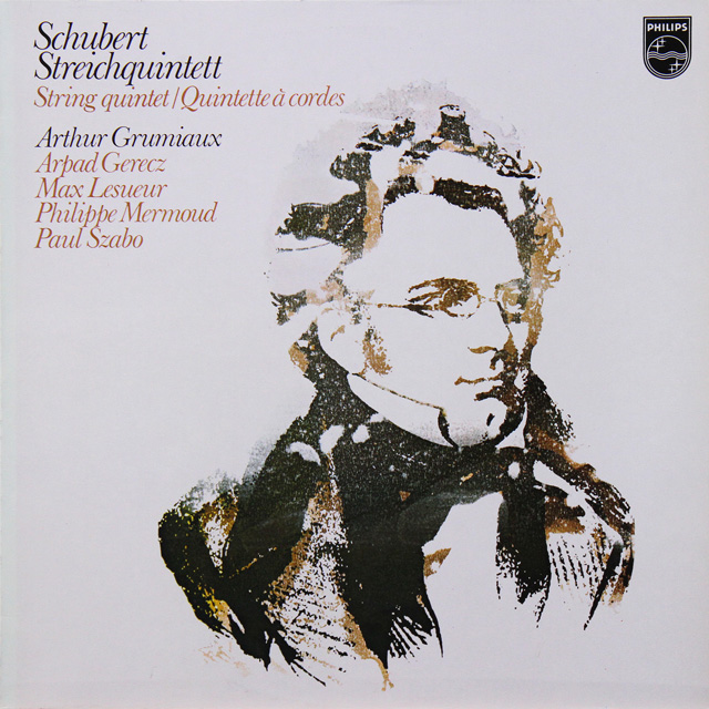 グリュミオーらのシューベルト/弦楽五重奏曲　蘭PHILIPS　2727　LP レコード