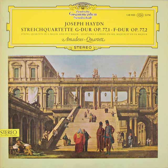アマデウスSQのハイドン/弦楽四重奏曲第81、82番　独DGG　3335　LP レコード