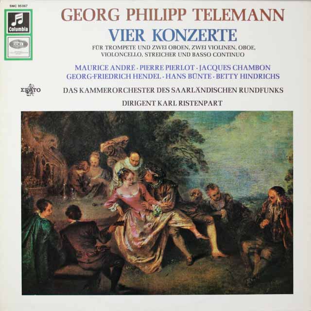 リステンパルトのテルマン/協奏曲集　独EMI   3335　LP レコード