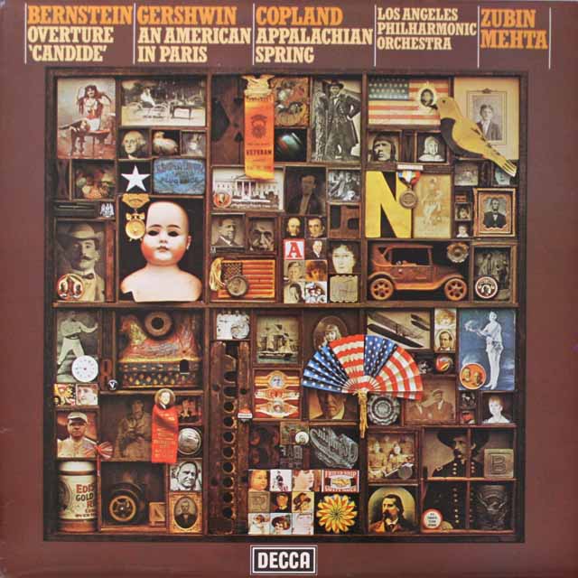 メータのガーシュイン/「パリのアメリカ人」ほか　英DECCA　2604　LP レコード