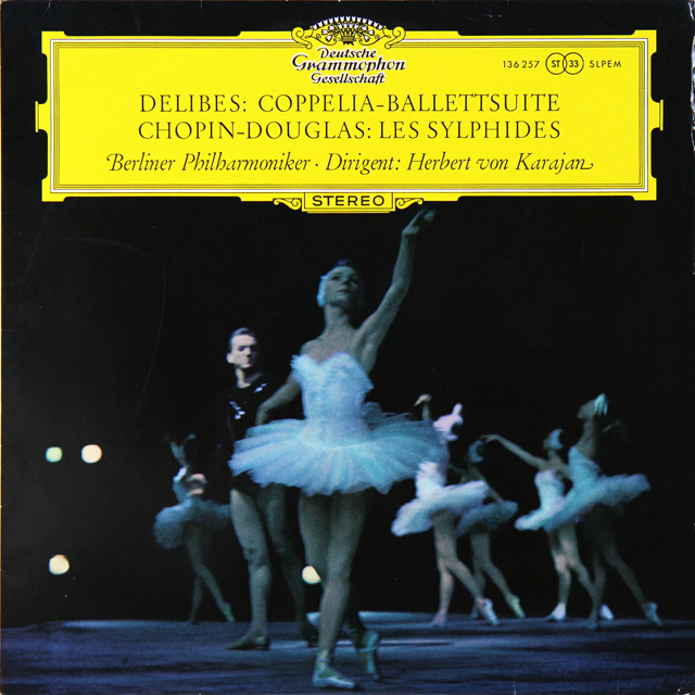 カラヤンのドリーブ/バレエ「コッペリア」ほか　独DGG　3605　LP レコード