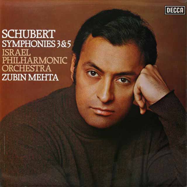 【オリジナル盤】　メータのシューベルト/交響曲第3、5番　英DECCA　3690　LP レコード
