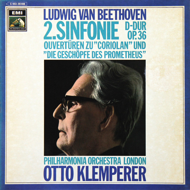 クレンペラーのベートーヴェン/交響曲第2番ほか　独EMI　3606　LP レコード