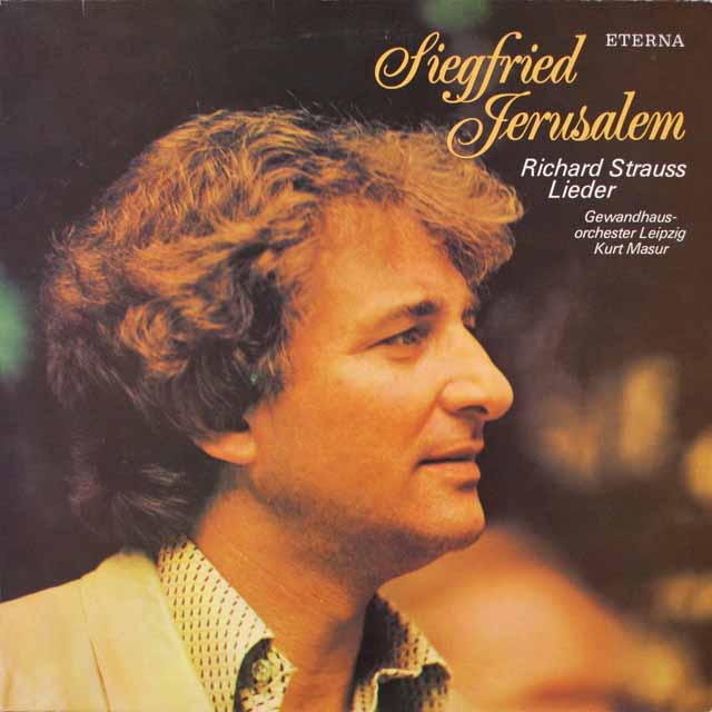 イェルザレム、マズアのR.シュトラウス/歌曲集　独ETERNA　3797　LP レコード